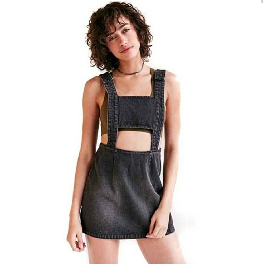 Evil Twin Momentary Denim Mini Dress Overall